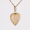Medaglione a forma di cuore in oro rosa 18 carati, Francia, XX secolo, Immagine 6