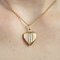 Medaglione a forma di cuore in oro rosa 18 carati, Francia, XX secolo, Immagine 7