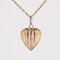 20th Century French 18 Karat Rose Gold Heart Medallion Pendant 8