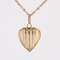 Medaglione a forma di cuore in oro rosa 18 carati, Francia, XX secolo, Immagine 9