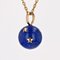 18 Karat Yellow Gold Bead Stars Pendant, 1960s 5