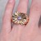 French 18 Karat Yellow Gold Gadrooned Tank Ring with Natural Purple Sapphire, 1950s 15