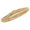 French 18 Karat Yellow Gold Chiseled Curb Bracelet, 1960s 1