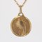 Französischer 18 Karat Gelbgold Anhänger mit der Jungfrau Maria Medaille, 1970er 8