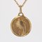 French 18 Karat Yellow Gold Virgin Mary Medal Pendant, 1970s 8