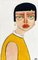 Samantha Millington, chaleco amarillo. 2024, acrílico y pastel sobre lienzo, Imagen 1