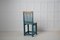 Antiker nordschwedischer blauer Country Chair 4
