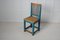 Antiker nordschwedischer blauer Country Chair 6