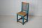 Antique Northern Swedish Blue Country Chair 6