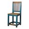 Antiker nordschwedischer blauer Country Chair 1