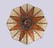 Brutalist Starburst Glass Flush Mount, 1960s, Set of 2, Image 3