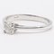 Solitaire Ring in 18k White Gold with Cut Diamond 4