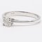 Solitaire Ring in 18k White Gold with Cut Diamond, Image 4