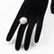 Vintage 14k White Gold Ring with Mabè Pearl and Diamonds, 1960s 9