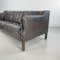 Vintage Brown Leather Sofa, 1970s, Image 7