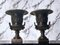 Schwarz lackierte Renaissance Revival Vasen aus Bronze, 1930, 2 . Set 2