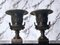 Vases Renaissance Revival en Bronze Peint en Noir, 1930, Set de 2 2