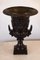 Schwarz lackierte Renaissance Revival Vasen aus Bronze, 1930, 2 . Set 3