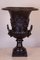 Renaissance Revival Bronze Black Painted Vases, 1930, Set of 2, Image 4