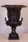 Schwarz lackierte Renaissance Revival Vasen aus Bronze, 1930, 2 . Set 4