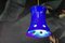 Lámpara colgante Mid-Century moderna de hierro esmaltado en azul, años 60, Imagen 10