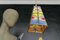 Mid-Century Blue, Yellow and Red Stained Glass Pendant Light, 1970s, Image 6