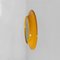 Espejo italiano moderno redondo de plástico ocre en amarillo de Cattaneo, años 80, Imagen 6