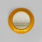 Italian Modern Round Yellow Ocher Plastic Mirror by Cattaneo, 1980s 2