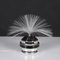 Fiber Optic and Chrome Round Table Lamp by Cima International, Italy, 1970s 2