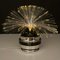Fiber Optic and Chrome Round Table Lamp by Cima International, Italy, 1970s 5