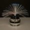 Fiber Optic and Chrome Round Table Lamp by Cima International, Italy, 1970s 12