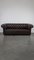 English Dark Flamed Chesterfield 2.5-Seater Sofa 2
