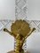 Kruzifix aus geschliffenem Kristallglas und vergoldeter Bronze 2