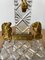 Crocifisso in cristallo molato e bronzo dorato, Immagine 4
