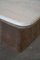Vintage Swiss Coffee Table in Marble and Leather from De Sede, 1960s 7