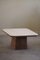 Vintage Swiss Coffee Table in Marble and Leather from De Sede, 1960s 5