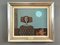 Retrato a la luz de la luna, pintura al óleo, años 50, enmarcado, Imagen 1