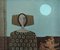 Portrait by Moonlight, Oil Painting, 1950s, Framed 11