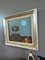 Retrato a la luz de la luna, pintura al óleo, años 50, enmarcado, Imagen 6