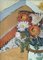 Table Delights, dipinto a olio, anni '50, con cornice, Immagine 14