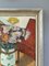 Table Delights, Oil Painting, 1950s, Framed 8