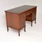 Antique Victorian Leather Top Desk, 1880s 3