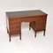 Bureau Victorien Antique en Cuir, 1880s 2