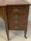 Antique Victorian Mahogany Inlaid Kneehole Desk by Edwards and Roberts, 1880s 9