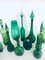 Green Glass Vases & Decanters, 1960s, Set of 12 12