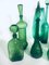 Jarrones y jarras de vidrio verde, años 60. Juego de 12, Imagen 4
