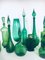 Vasi e decanter in vetro verde, anni '60, set di 12, Immagine 14