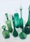 Jarrones y jarras de vidrio verde, años 60. Juego de 12, Imagen 11