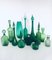 Jarrones y jarras de vidrio verde, años 60. Juego de 12, Imagen 1