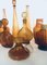 Amber Glass Vases & Decanters, 1960s, Set of 11 3